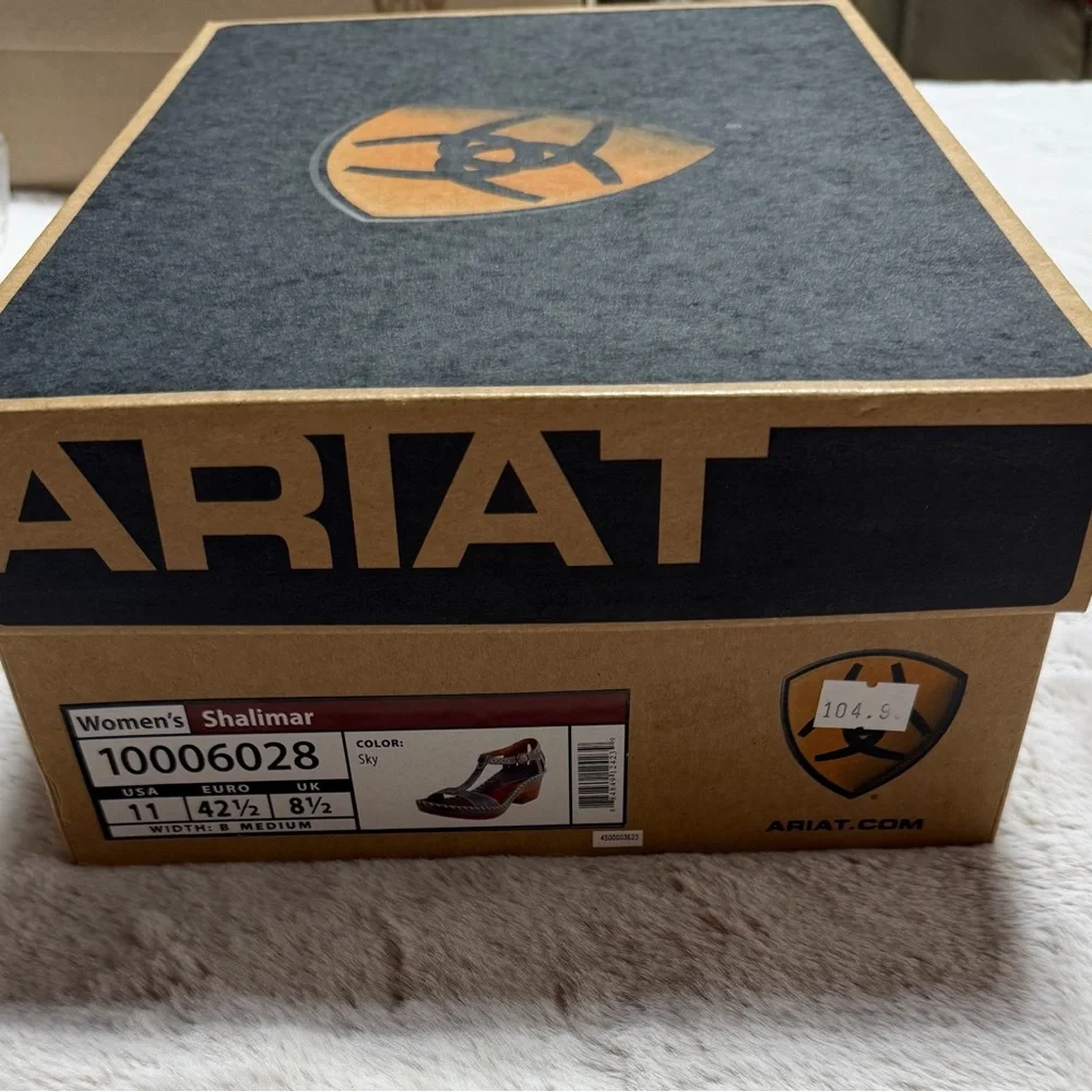 Women's ARIAT Women's Shalimar Sandal,Sky,11 - Picture 8 of 16